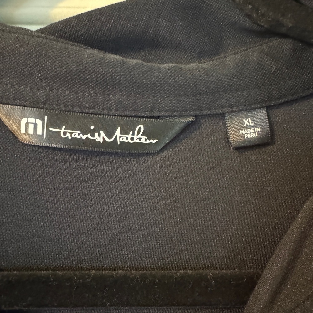 Like New Men's Black Travis Matthew  Polo Shirt sz xl - Picture 3 of 5